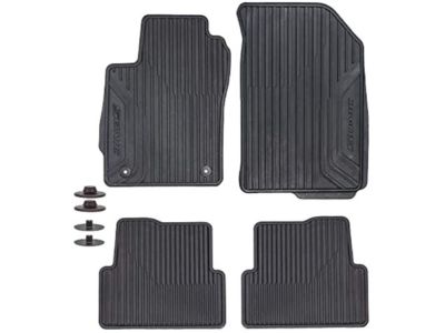 GM Front and Rear All-Weather Floor Mats in Jet Black with Sonic Logo 95918878