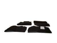 CUSTOM FIT CARPET FLOOR MATS 4PC FOR 2010-2012 CHEVY MALIBU - Black, OEM Grade Nylon, Auto Mat Store