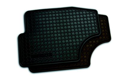 GM Floor Mats - Premium All Weather,Rear,Color:Gray 12497293