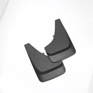 GM Splash Guards - Contoured,Front Set,Note:Buick Logo,8.95" Wide,Black 17800037