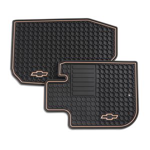 GM Floor Mats - Premium All Weather,Front,Note:Bowtie Logo,Ebony (19i) 12499459