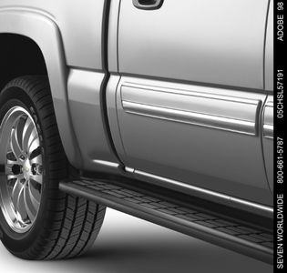 GM Assist Steps - Molded,Note:Grained Finish,Black,Regular or Extended Cab 12370487