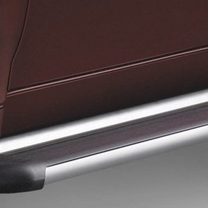 GM Molded Assist Steps,Note:Clear Anodized,Black Step Pad 19158735