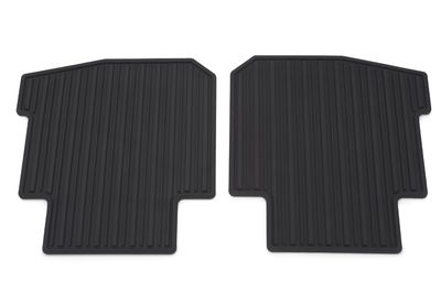 GM Floor Mats - Premium All Weather,Rear,Color:Ebony 17800178