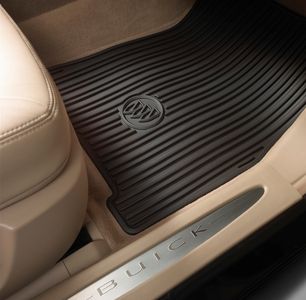 GM Floor Mats - Premium All Weather,Front,Note:Tri-Shield Logo,Ebony 17800177