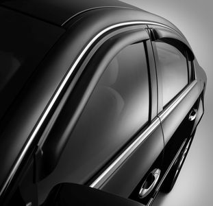GM Side Window Weather Deflector - Front and Rear Sets,Color:Smoke 17801827