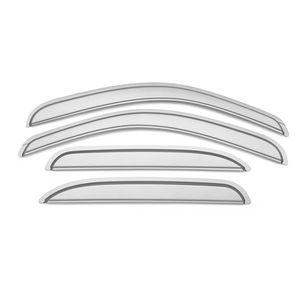 GM Side Window Weather Deflector - Front and Rear Sets,Color:Silver (59U) 12499491