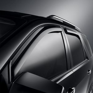 GM Side Window Weather Deflector - Front and Rear Sets,Color:Smoke 17800016