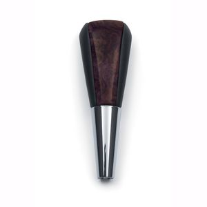 GM Ebony Leather Shift Knob,Note:with Burlwood Center Plate 17800080