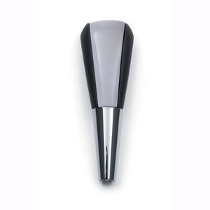 GM Ebony Leather Shift Knob,Note:with Satin Nickel Center Plate 12499512