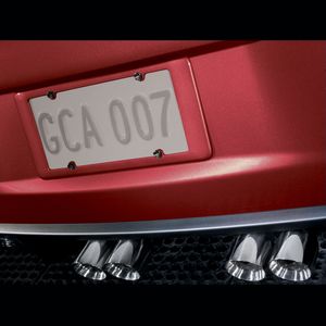 GM License Plate Holder - Rear,Color:Victory Red (74U) 17800634