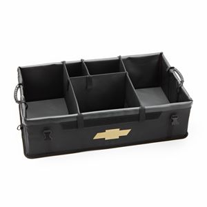 GM Cargo Organizer,Note:Bowtie Logo,3 Compartment,Ebony 19155954