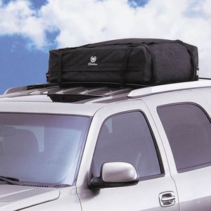 GM 12497826 Roof-Mounted Luggage Carrier in Black with Cadillac Logo