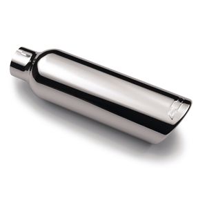 GM Stainless Steel Angle-Cut Single-Wall Exhaust Tip with Bowtie Logo 22799810