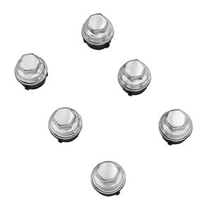 GM 17801676 Lug Nut,Note:Wreath and Crest Logo,Chrome;