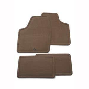 GM Front and Rear Carpeted Floor Mats in Medium Dark Neutral 15296506