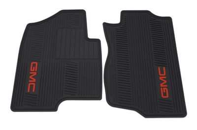 12499644 GM Front All-Weather Floor Mats in Ebony with Red GMC Logo Product Photo 1 of 4
