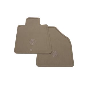 GM Front Carpeted Floor Mats in Ebony with Buick Logo 19201664
