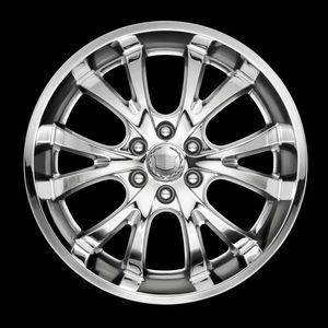 GM 19300990 22x9-Inch Aluminum 6-Split-Spoke Wheel in Chrome