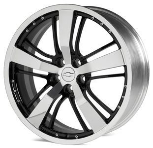 GM 21x8.5-Inch Forged Aluminum 5-Spoke Wheel in Black 19301348