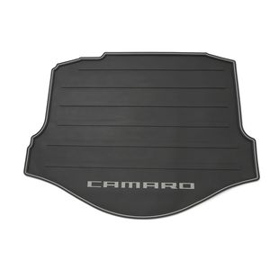 GM 92222441 Cargo Area All-Weather Mat in Black with Camaro Logo