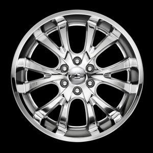 GM 22x9-Inch Aluminum 6-Split-Spoke Wheel in Chrome 19300990