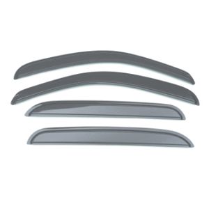 GM Front and Rear In-Channel Side Door Window Weather Deflector Set in Graystone 17800603