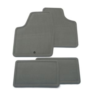 GM Front and Rear Carpeted Floor Mats in Gray 15296508