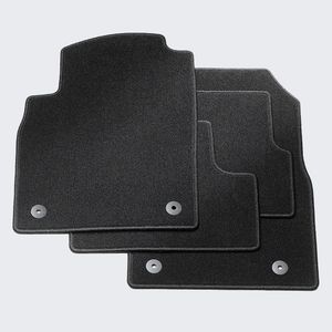 GM Front and Rear Carpeted Floor Mats in Jet Black 95021072