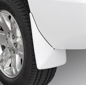 GM Rear Molded Splash Guards in White Diamond 20946816