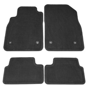 GM Front and Rear Carpeted Floor Mats in Black 22878591