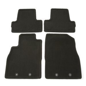 GM Front and Rear Carpeted Floor Mats in Black 22855987