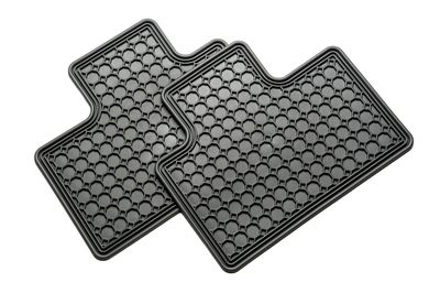 GM Rear All-Weather Floor Mats in Pewter 12499086