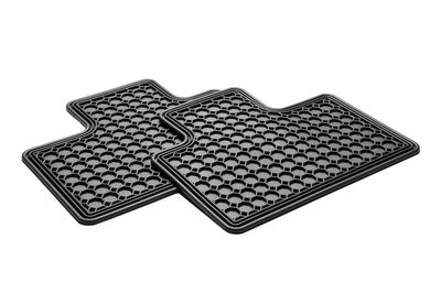 GM Rear All-Weather Floor Mats in Pewter 12499086