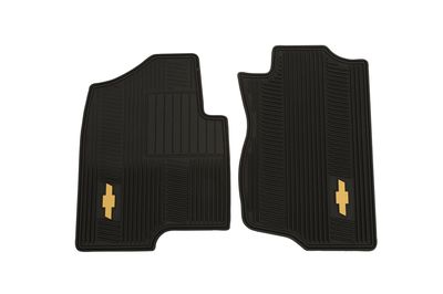 12499639 GM Front All-Weather Floor Mats in Ebony with Gold Bowtie Logo Product Photo 4 of 4