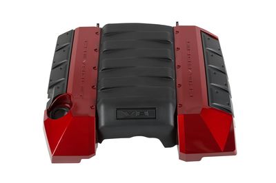 GM 6.2L Engine Cover in Red with V8 Script 12658129