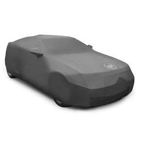 GM Premium All-Weather Car Cover in Black with Cadillac Logo 22788832