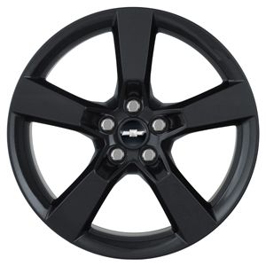 GM 20x9-Inch Aluminum 5-Spoke Rear Wheel in Black 19301171