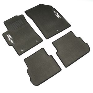 GM Front and Rear Carpeted Floor Mats in Black with Z-Spec Logo 95078908