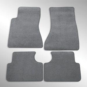 GM Front and Rear Carpeted Floor Mats in Titanium 22860946