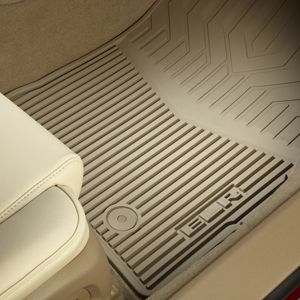 GM Front and Rear All-Weather Floor Mats in Cashmere with ELR Logo 22956480