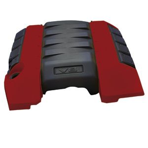 GM 6.2L Engine Cover in Red with V8 Script 12658129
