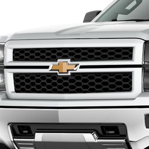 GM Grille in Black with Summit White Surround and Bowtie Logo 23235955