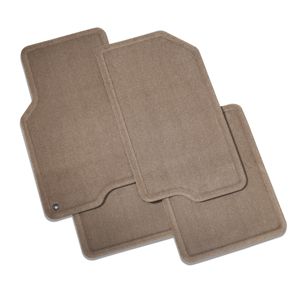 GM Front and Rear Carpeted Floor Mats in Cashmere 22948117