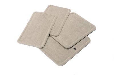 GM Front and Rear Carpeted Floor Mats in Titanium 15237888