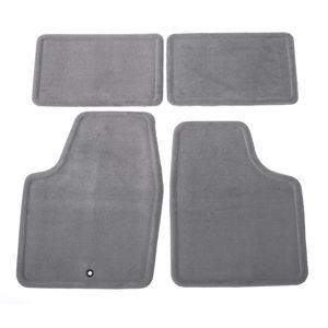 GM Front and Rear Carpeted Floor Mats in Titanium 15237888