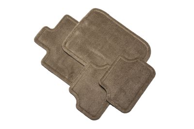 GM Front and Rear Carpeted Floor Mats in Medium Dark Neutral 15296506