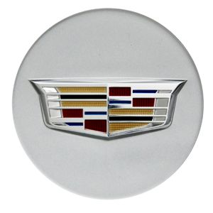 GM Center Cap in Silver with Cadillac Logo 19329848