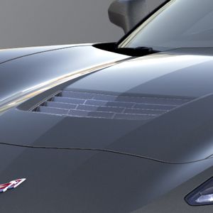 GM Hood Scoop Package in Gray 23277854