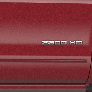 GM Crew Cab Smooth Door Moldings in Deep Garnet Metallic 23262681